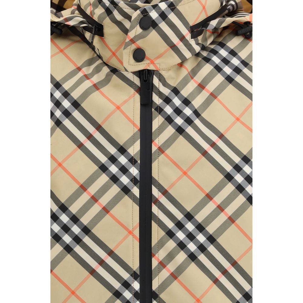 Burberry Textured Polyester Shell Jacket in Multicolor