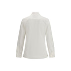 Valentino White Cotton Dress Shirt with Rockstud Detail