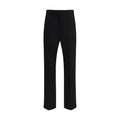 Valentino Black Fleece Wool Dress Pants mens luxury fashion - Mens Edit