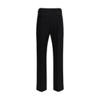 Valentino Fleece Wool Dress Trousers in Black