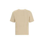 Valentino Graphic Cotton Jersey T-Shirt in Beige
