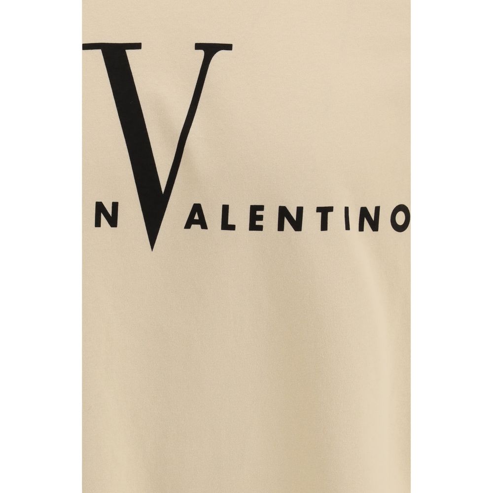 Valentino Graphic Cotton Jersey T-Shirt in Beige
