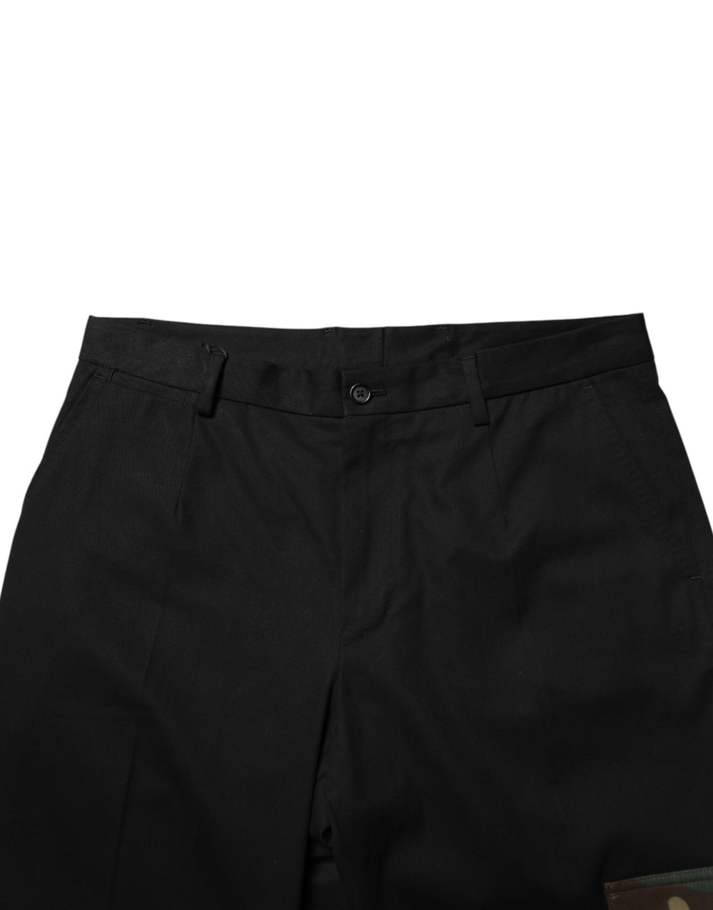 Dolce & Gabbana Cotton Skinny Cargo Trousers in Black