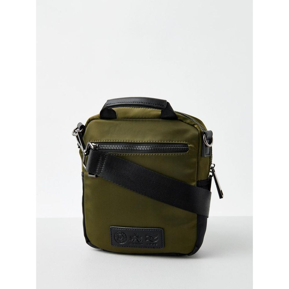 La Martina Bicolor Nylon Crossbody Bag in Green