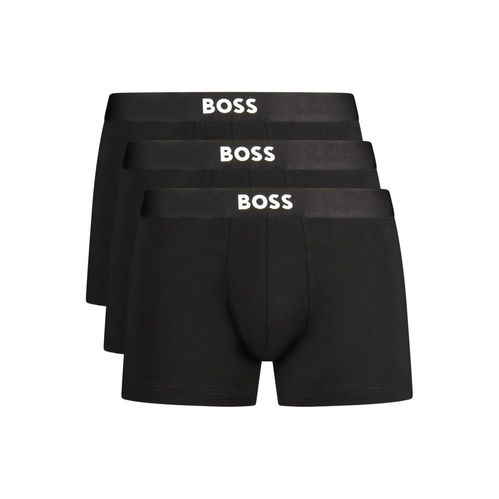 Black Cotton Men's Boxer Shorts mens luxury fashion - Mens Edit
