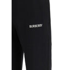 Burberry Black Cotton Terry Joggers