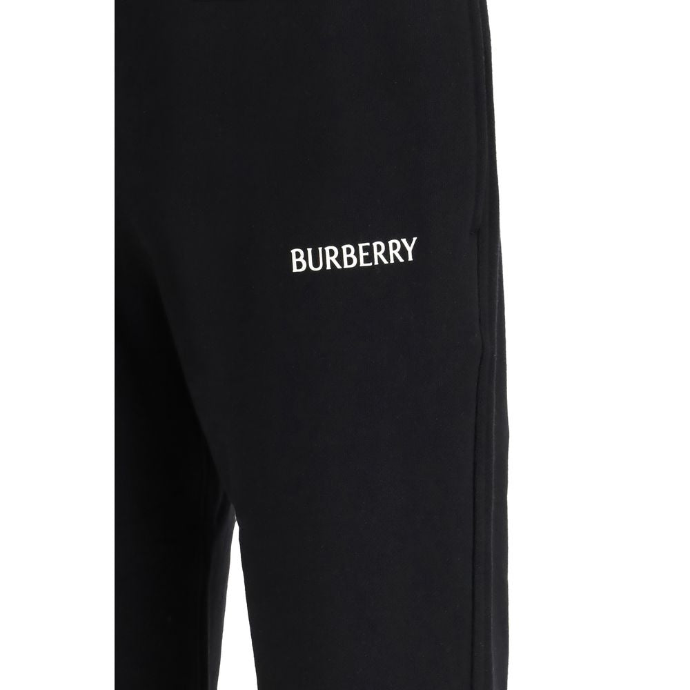 Burberry Black Cotton Terry Joggers