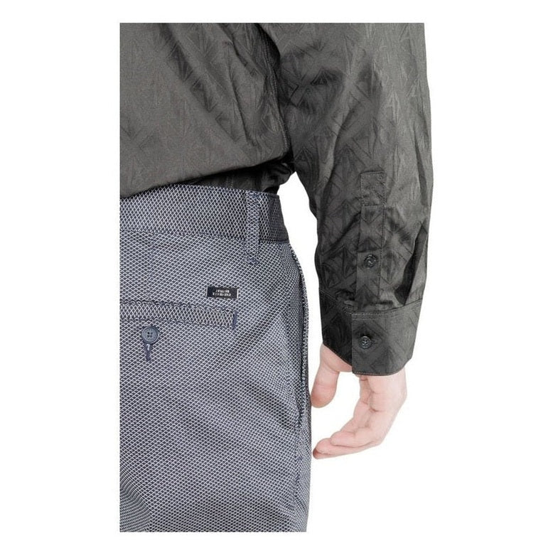 Armani Exchange Cotton Skinny Trousers in Blue