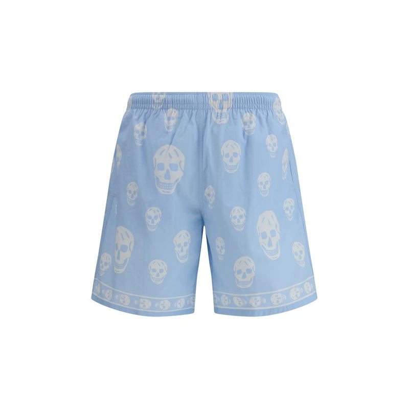 Alexander McQueen Blue Polyamide Shorts mens luxury fashion - Mens Edit