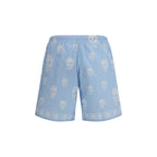 Alexander McQueen Blue Polyamide Swim Shorts