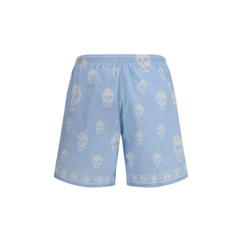 Alexander McQueen Blue Polyamide Swim Shorts