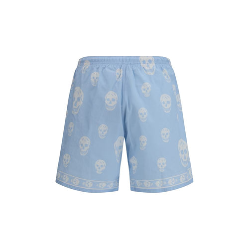 Alexander McQueen Blue Polyamide Swim Shorts