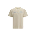 Alexander McQueen Beige Cotton T-Shirt mens luxury fashion - Mens Edit