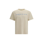 Alexander McQueen Beige Cotton T-Shirt mens luxury fashion - Mens Edit