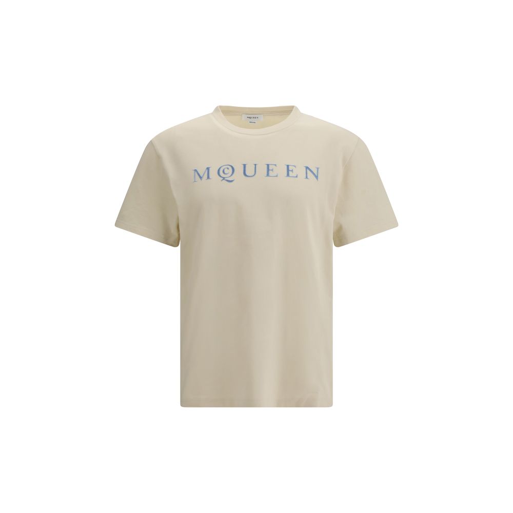 Alexander McQueen Beige Cotton T-Shirt mens luxury fashion - Mens Edit