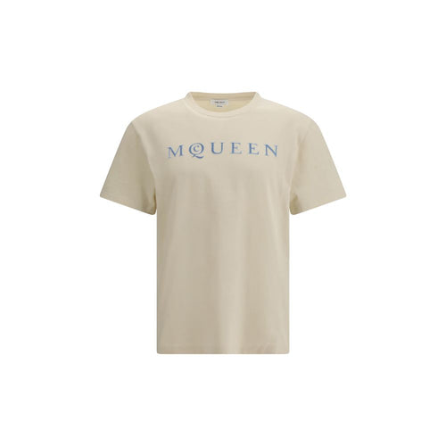 Alexander McQueen Beige Cotton T-Shirt mens luxury fashion - Mens Edit