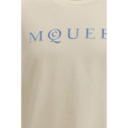 Βαμβακερό T-shirt Alexander McQueen σε Μπεζ