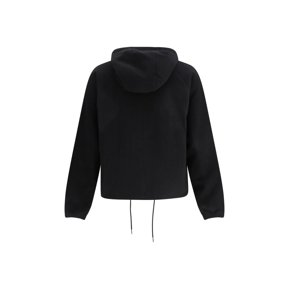Prada Polyester Shell Jacket with Raglan Sleeves in Black