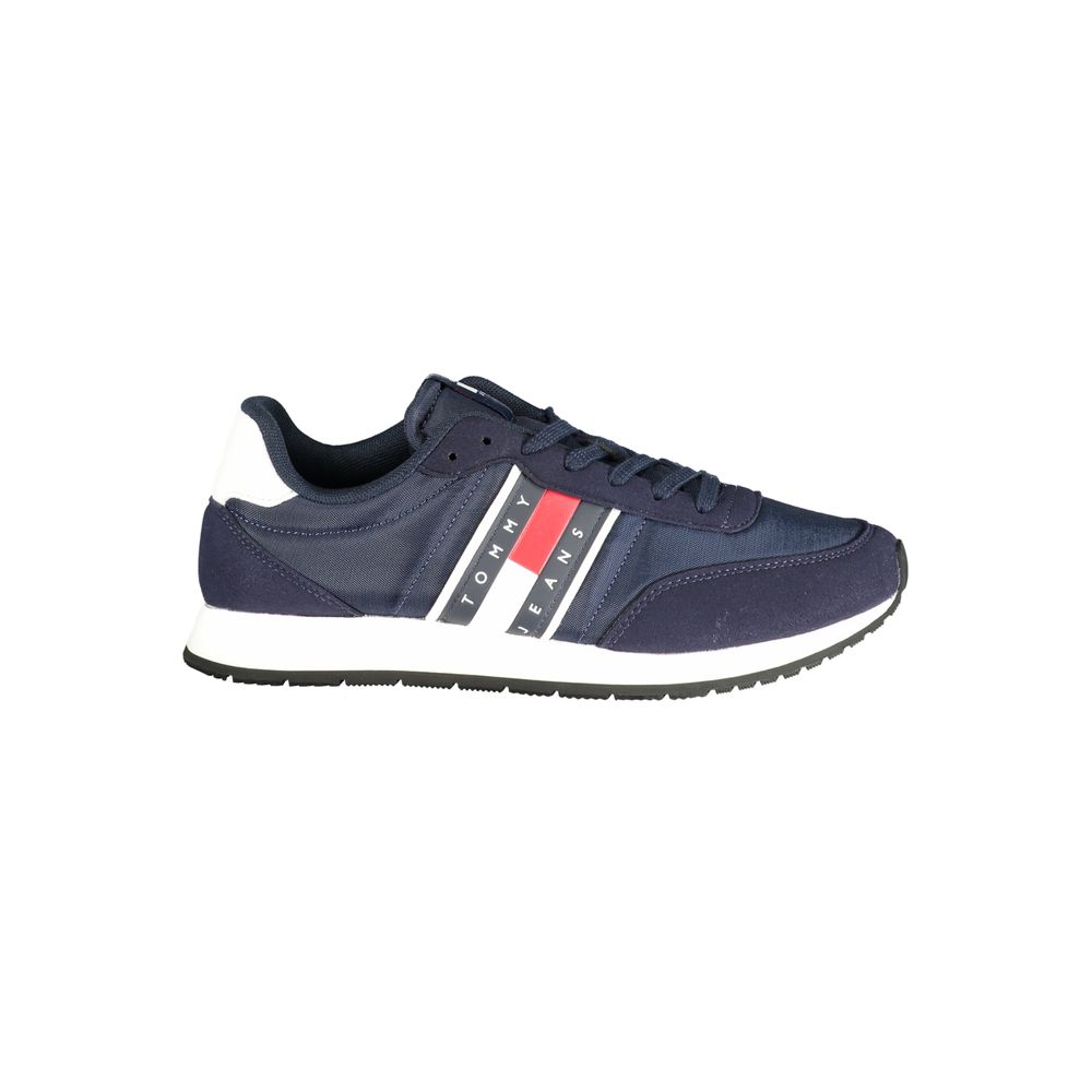 Blue Polyurethane Men Sneaker mens luxury fashion - Mens Edit