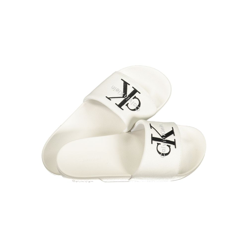 White Polyurethane Men Slipper mens luxury fashion - Mens Edit