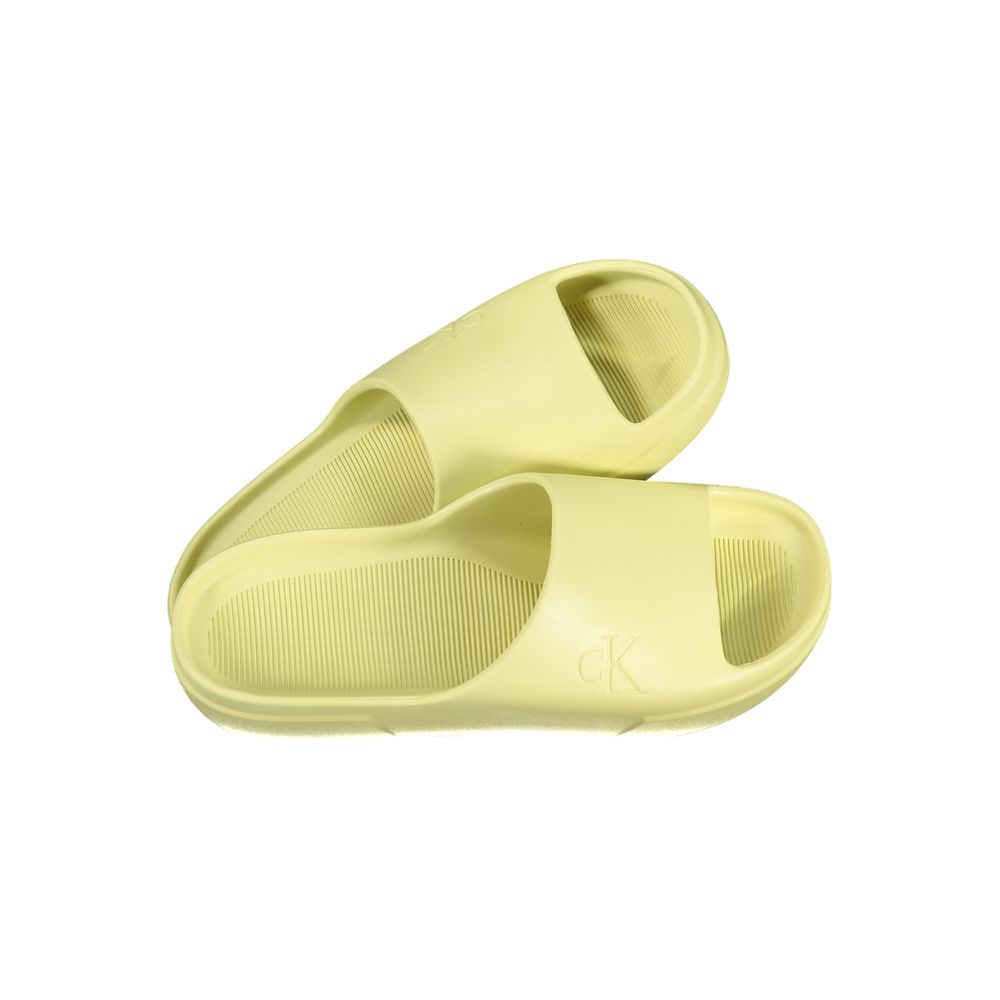 Yellow Polyurethane Men Slipper mens luxury fashion - Mens Edit