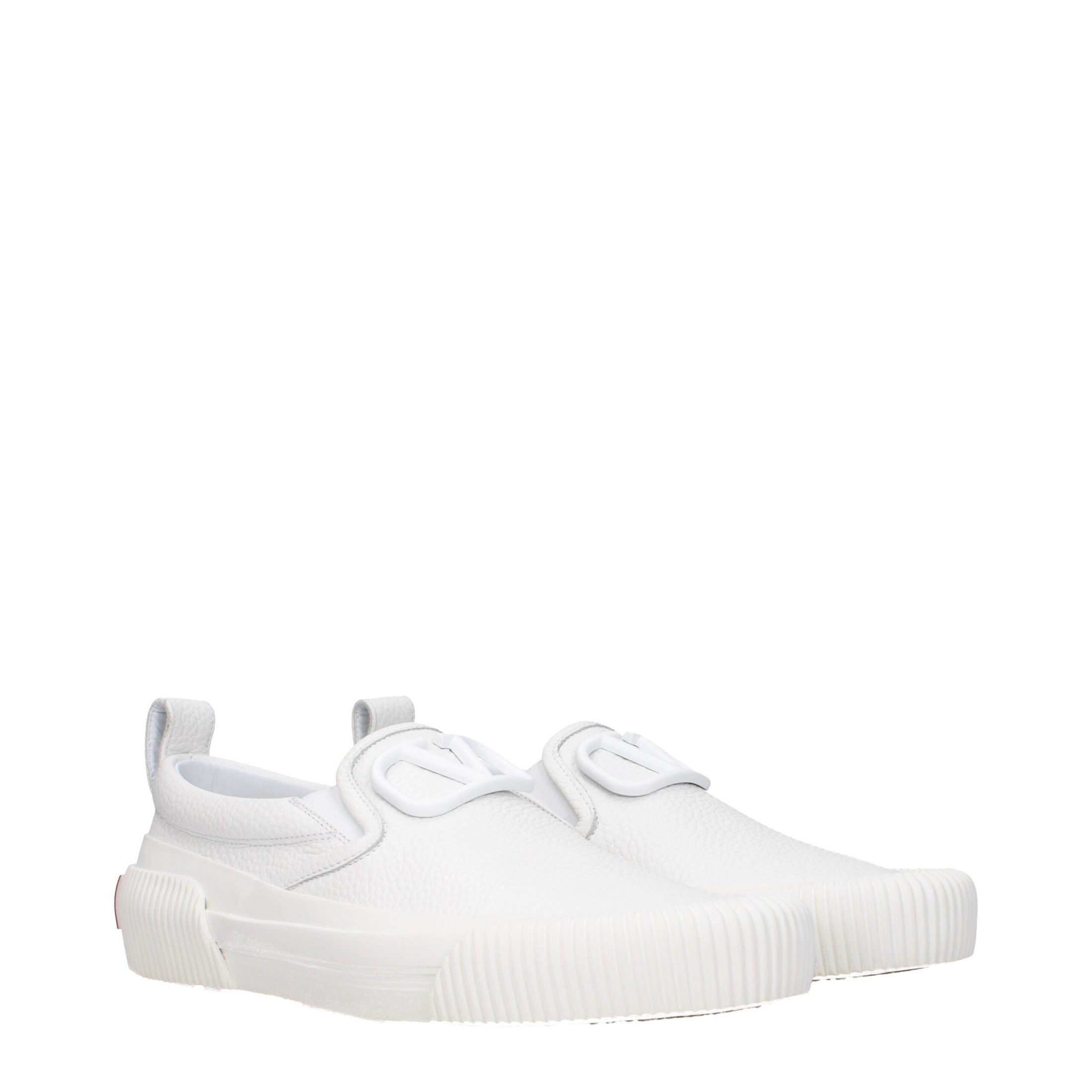 Valentino Garavani Δερμάτινα Slip-On Loafers σε Μπλε