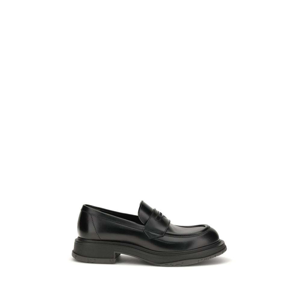 Gucci Calf Leather Slip-On Loafers in Black