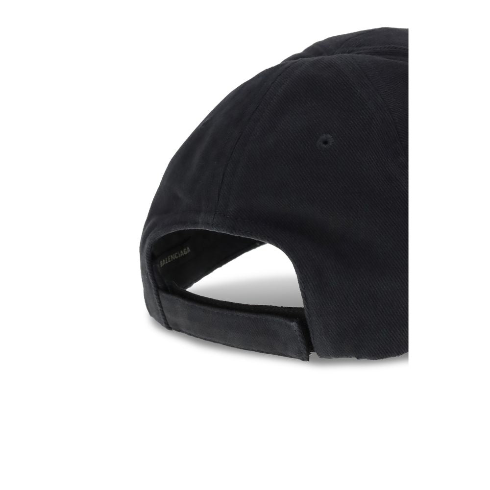 Βαμβακερό Baseball Cap Balenciaga σε Μαύρο