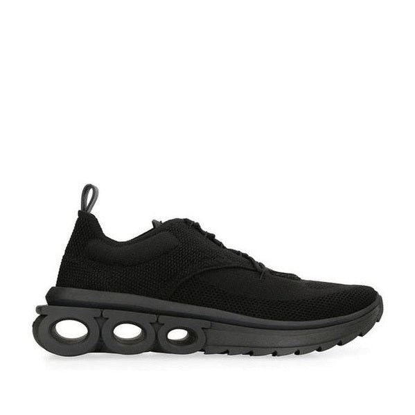 Salvatore Ferragamo Black Fabric Athletic Sneakers mens luxury fashion - Mens Edit
