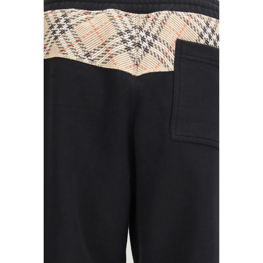 Burberry Black Cotton Joggers