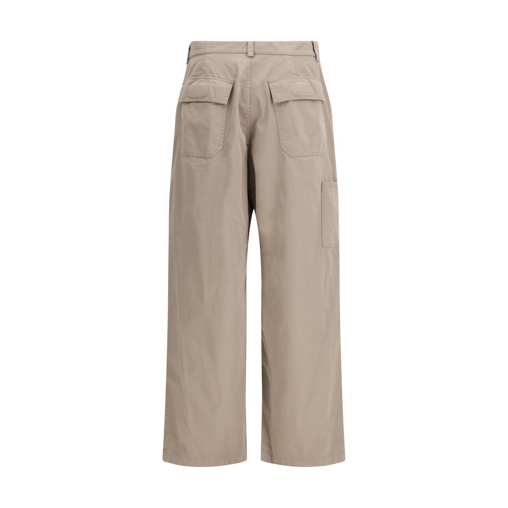 Balenciaga Βαμβακερό Παντελόνι Workwear σε Μπεζ