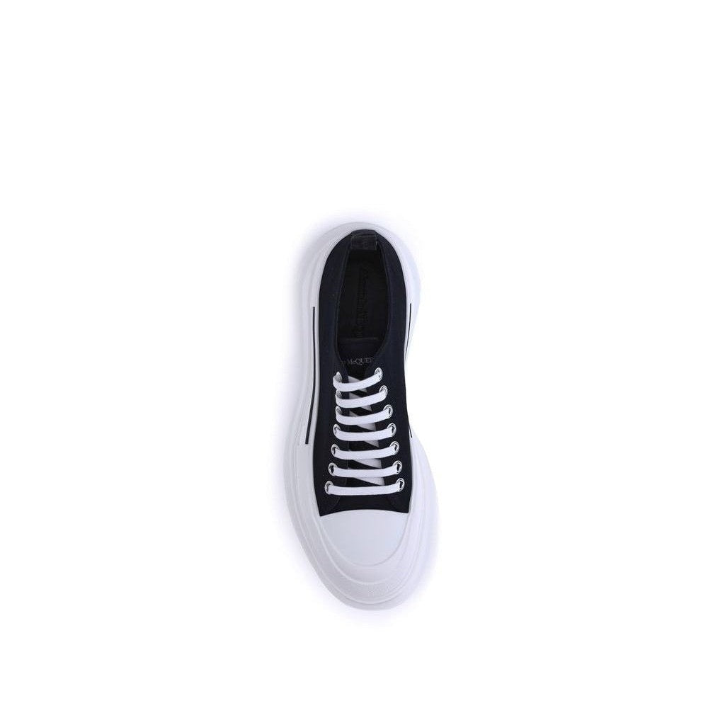 Alexander McQueen Sneakers με Χοντρή Πλατφόρμα από Canvas σε Μαύρο