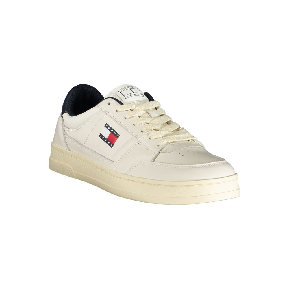 Tommy Hilfiger Λευκό Δερμάτινο Sneaker