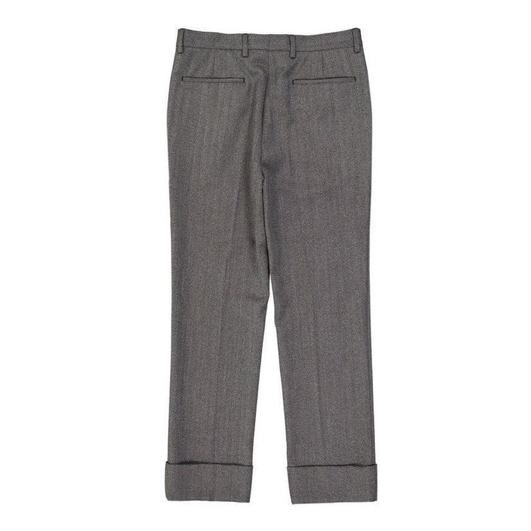 Prada Wool Casual Trousers in Grey