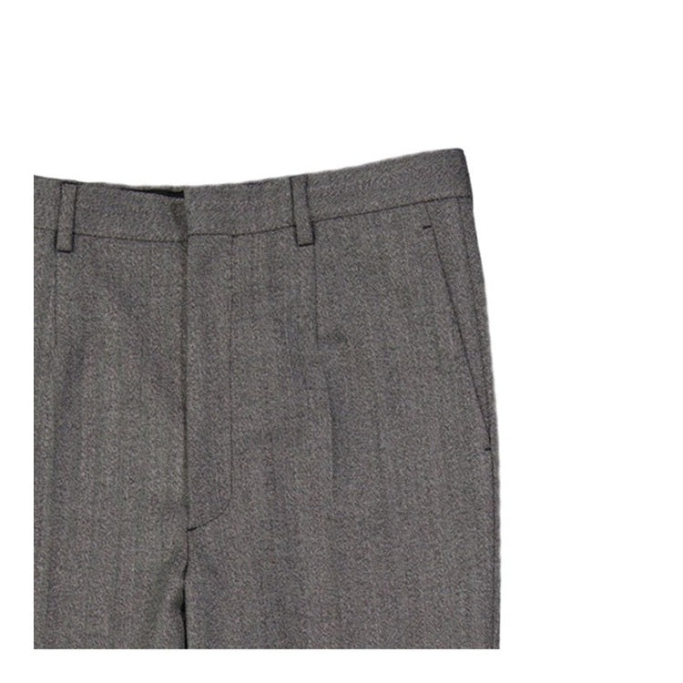 Prada Wool Casual Trousers in Grey