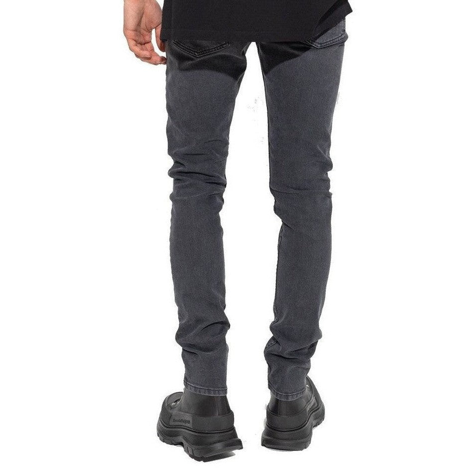 Alexander McQueen Black Cotton Skinny Jeans