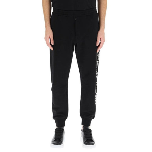 Alexander McQueen Black Cotton Athletic Trousers