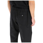 Alexander McQueen Black Cotton Casual Trousers