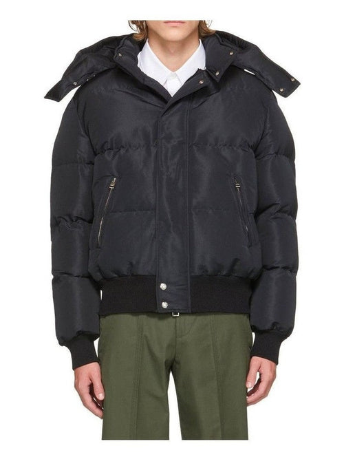 Alexander McQueen Bomber Jacket Polyamide Weave Lightweight Insulation Wind Resistant