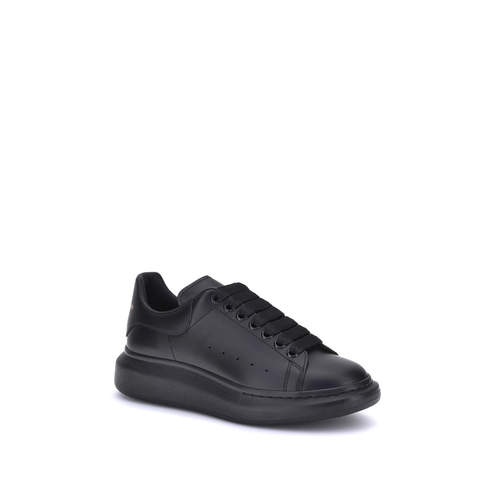 Alexander McQueen Sneakers Πλατφόρμα από Δέρμα Μοσχαριού σε Μαύρο