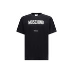 Moschino Black Cotton T-Shirt Logo Jersey mens luxury fashion - Mens Edit