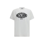 Moschino White Cotton T-Shirt Logo Jersey mens luxury fashion - Mens Edit