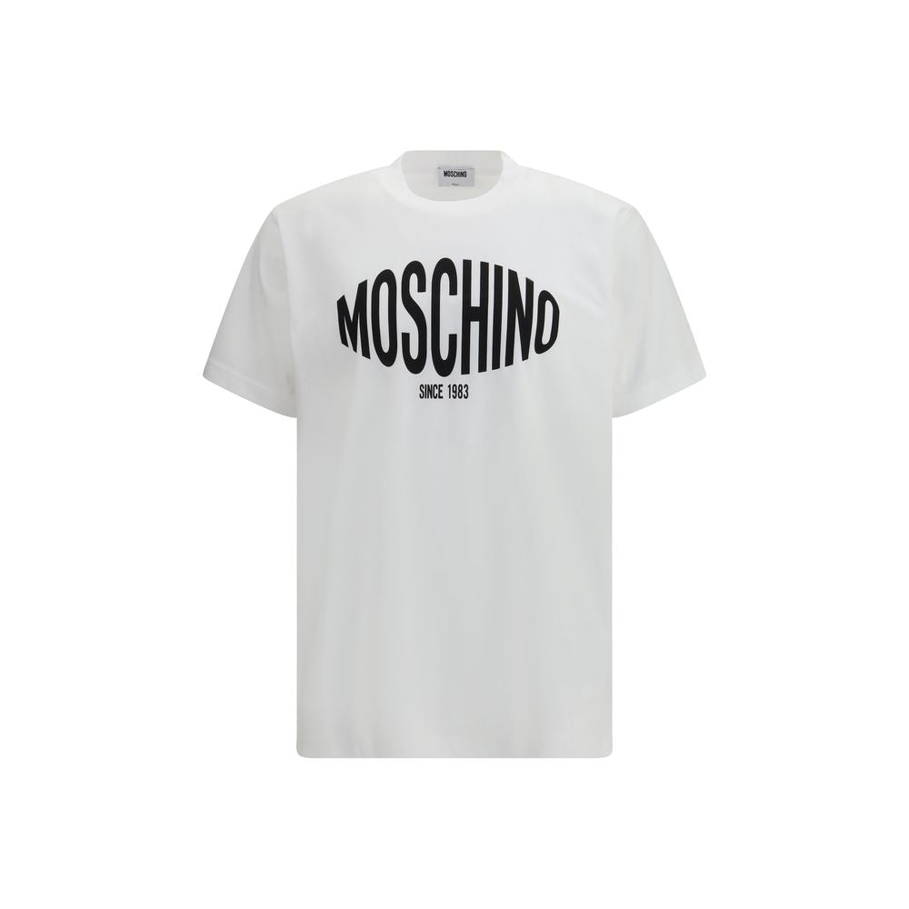 Moschino White Cotton T-Shirt Logo Jersey mens luxury fashion - Mens Edit
