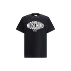 Moschino Black Cotton T-Shirt Logo Jersey mens luxury fashion - Mens Edit