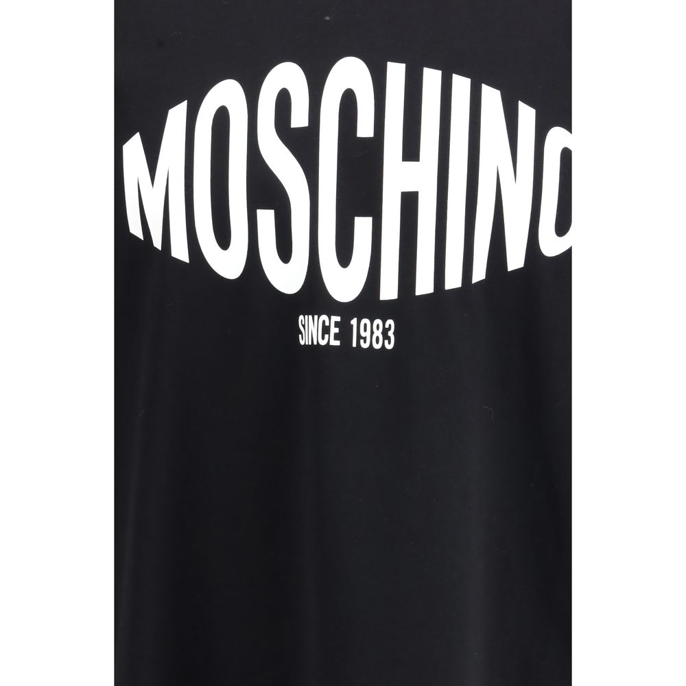 Moschino Black Cotton Jersey T-Shirt