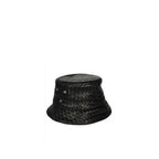 Bottega Veneta Lamb Leather Bucket Hat in Black