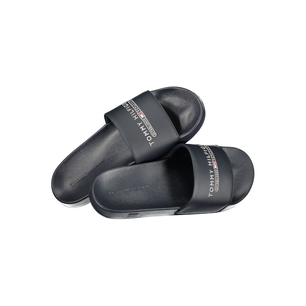 Tommy Hilfiger Blue Polyurethane Slipper
