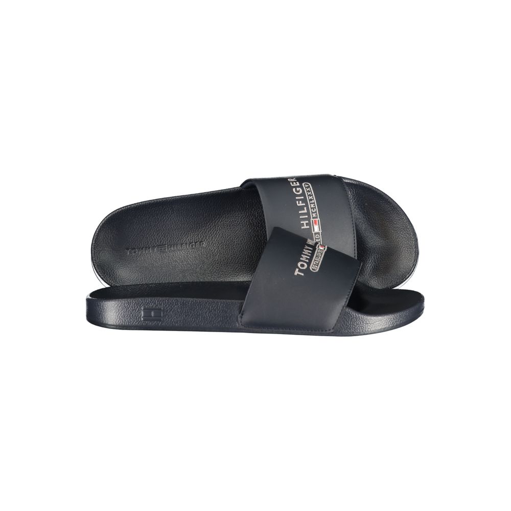Tommy Hilfiger Blue Polyurethane Slipper
