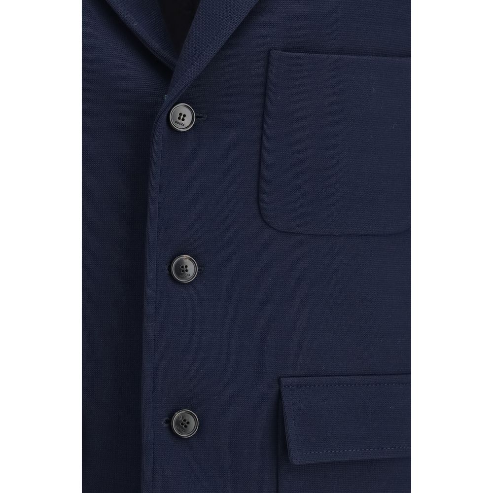 Gucci Cotton Coat in Blue