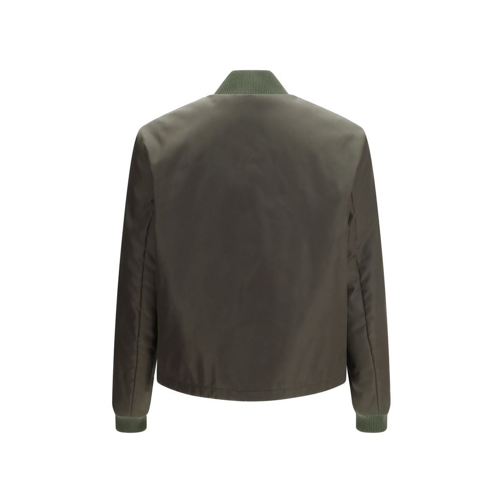 Prada Nylon Bicolor Bomber Jacket in Two-Tone